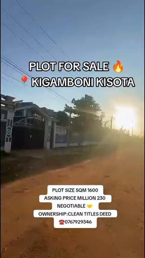 Residential Plot for Sale in Kigamboni Kisota, Dar Es Salaam (1600 sqm) Residential Plot for Sale in Kigamboni Kisota, Dar Es Salaam (1600 sqm)