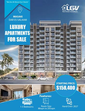 Apartments for Sale in Masaki, Dar Es Salaam Apartments for Sale in Masaki, Dar Es Salaam