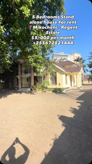 Nyumba ya vyumba vitano inapangishwa Mikocheni - Regent Estate, Dar Es Salaam