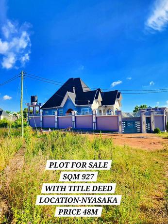Plot for sale in Kiseke, Mwanza sqm 927 Plot for sale in Kiseke, Mwanza sqm 927