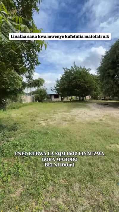 Kiwanja kinauzwa Goba Marobo, Dar Es Salaam (1600 sqm)