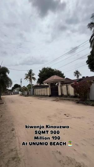 Plot for sale in Ununio Beach, Dar Es Salaam sqm 900