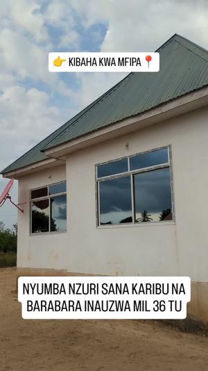 Nyumba ya vyumba viwili inauzwa Kibaha Mfipa, Pwani (500 sqm) Nyumba ya vyumba viwili inauzwa Kibaha Mfipa, Pwani (500 sqm)