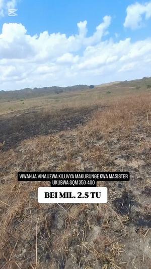 Viwanja vinauzwa Kiluvya Madukani Makurunge, Dar Es Salaam (350 sqm)