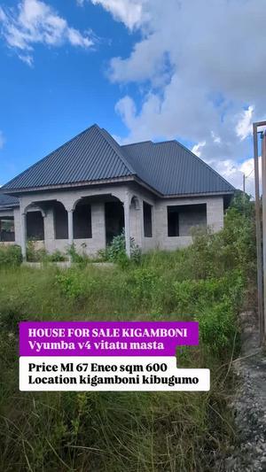 3 Bedrooms House for Sale in Kigamboni Kibugumo, Dar Es Salaam (600 sqm)