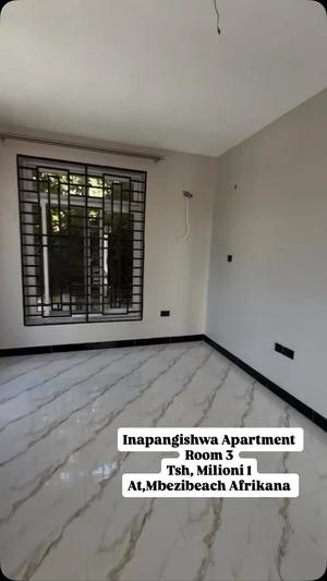 Apartment ya vyumba vitatu inapangishwa Mbezi Beach Afrikana, Dar Es Salaam