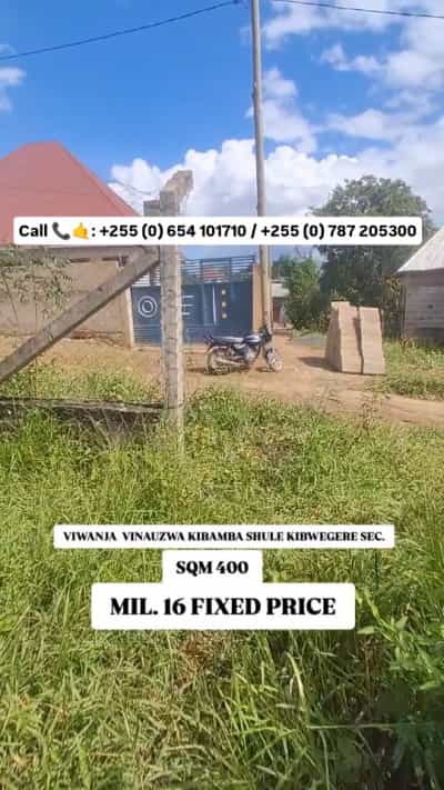 Residential Plot for Sale in Kibamba Shule Kibwegere Sec, Dar Es Salaam (400 sqm)