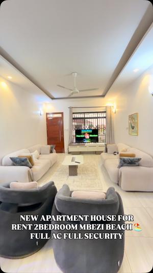 Apartment ya vyumba viwili inapangishwa Mbezi Beach, Dar Es Salaam