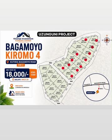 Viwanja vinauzwa Kiromo, Pwani