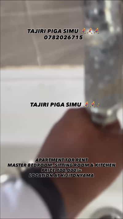 Apartment ya chumba kimoja inapangishwa Kijitonyama B.O.T Flats, Dar Es Salaam