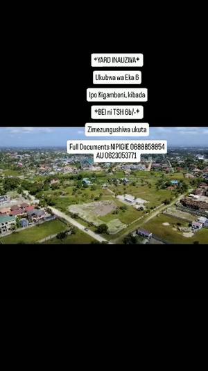 Kiwanja kinauzwa Kibada, Dar Es Salaam (6 acre) Kiwanja kinauzwa Kibada, Dar Es Salaam (6 acre)