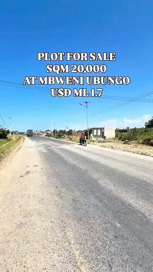 Kiwanja kinauzwa Mbeweni Ubungo, Dar Es Salaam (20000 sqm) Kiwanja kinauzwa Mbeweni Ubungo, Dar Es Salaam (20000 sqm)