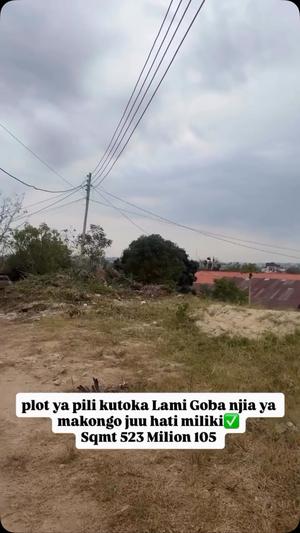 Kiwanja kinauzwa Goba Makongo Rd, Dar Es Salaam (523 sqm) Kiwanja kinauzwa Goba Makongo Rd, Dar Es Salaam (523 sqm)