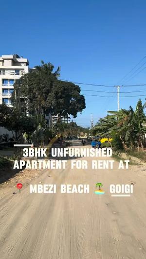 Apartment ya vyumba vitatu inapangishwa Mbezi Beach Goigi, Dar Es Salaam