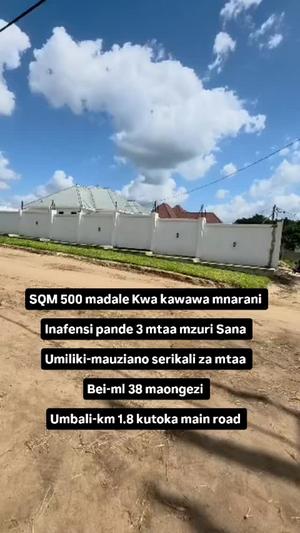 Kiwanja kinauzwa Madale Kwa Kawawa Mnarani, Dar Es Salaam (500 sqm)