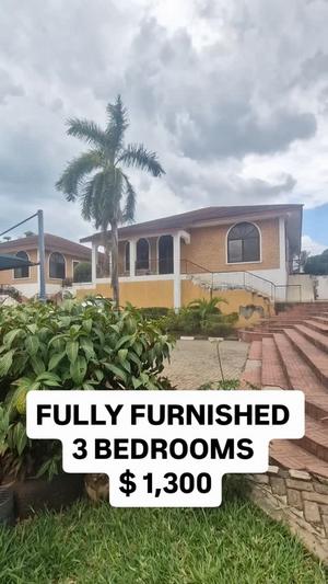 3 Bedrooms Furnished House for Rent in Mikocheni, Dar Es Salaam