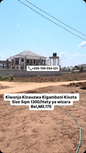 Residential Plot for Sale in Kigamboni Kisota Ushuanini, Dar Es Salaam (1300 sqm) Residential Plot for Sale in Kigamboni Kisota Ushuanini, Dar Es Salaam (1300 sqm)