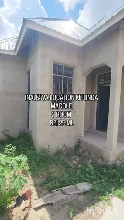 Nyumba ya vyumba vitatu inauzwa Kitunda Magole, Dar Es Salaam