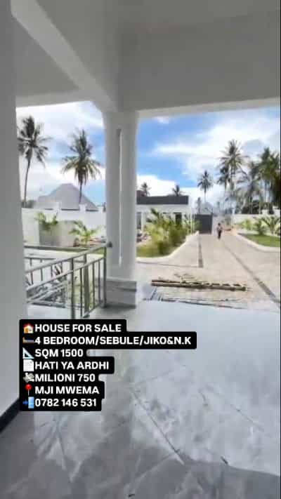 4 Bedrooms House for Sale in Mji Mwema, Kigamboni, Dar Es Salaam (1500 sqm)