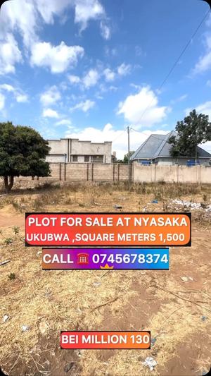 Residential/Commercial Plot for Sale in Nyasaka, Mwanza (1500 sqm) Residential/Commercial Plot for Sale in Nyasaka, Mwanza (1500 sqm)