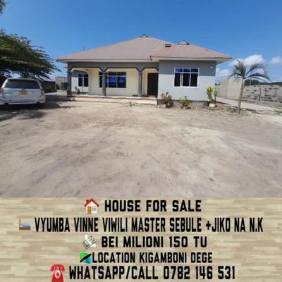 4 Bedrooms House for Sale in Kigamboni Dege, Dar Es Salaam (1500 sqm)