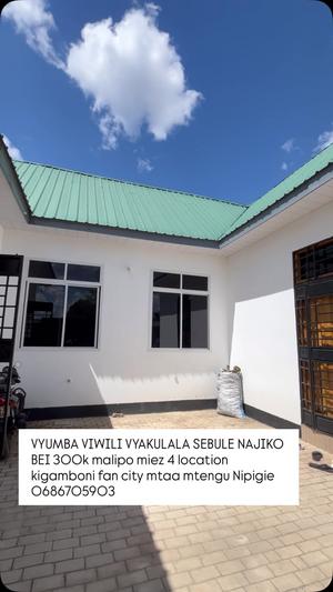 2 Bedrooms House for Rent in Kigamboni Fan City, Dar Es Salaam