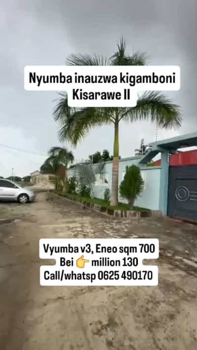 Nyumba ya vyumba vitatu inauzwa Kigamboni Kisarawe II, Dar Es Salaam (700 sqm)