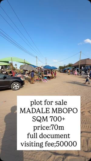 Kiwanja kinauzwa Madale Mpopo, Dar Es Salaam (700 sqm)
