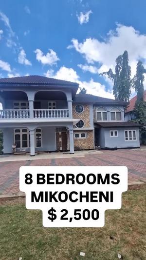 Nyumba ya vyumba 8 inapangishwa Mikocheni, Dar Es Salaam