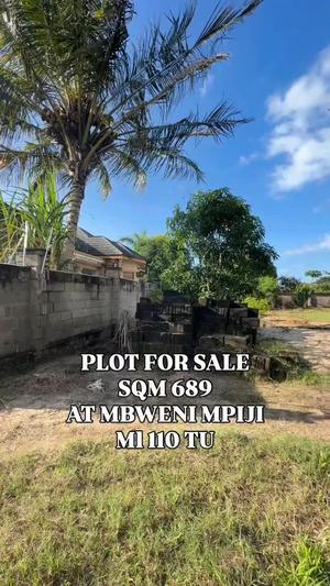 Kiwanja kinauzwa Mbweni Mpiji, Dar Es Salaam sqm 689 Kiwanja kinauzwa Mbweni Mpiji, Dar Es Salaam sqm 689