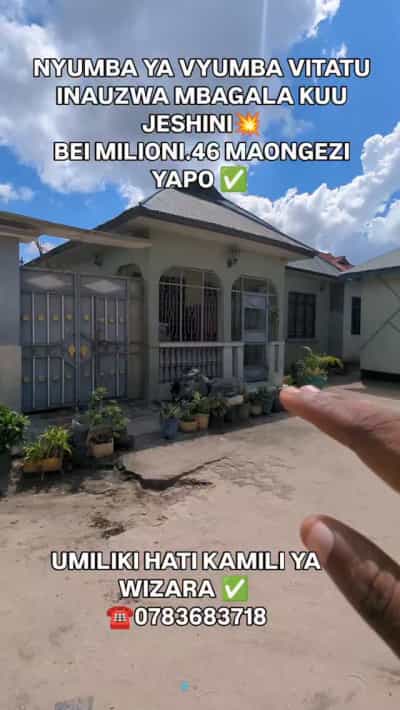 Nyumba ya vyumba vitatu inauzwa Mbagala Kuu, Dar Es Salaam