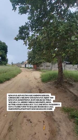 Plot for sale in Kibada Chekechea, Dar Es Salaam sqm 700