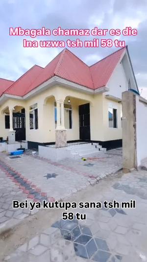 Nyumba ya vyumba vitatu inauzwa Mbagala Chamazi, Dar Es Salaam (400 sqm)