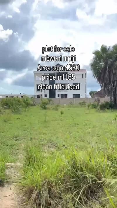 Kiwanja kinauzwa Mbweni, Dar Es Salaam