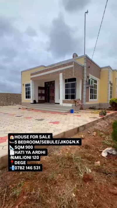 Nyumba ya vyumba vitano inapangishwa Kigamboni, Dar Es Salaam