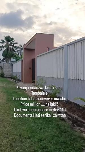 Kiwanja kinauzwa Tabata Kinyerezi Mwisho, Dar Es Salaam sqm 410