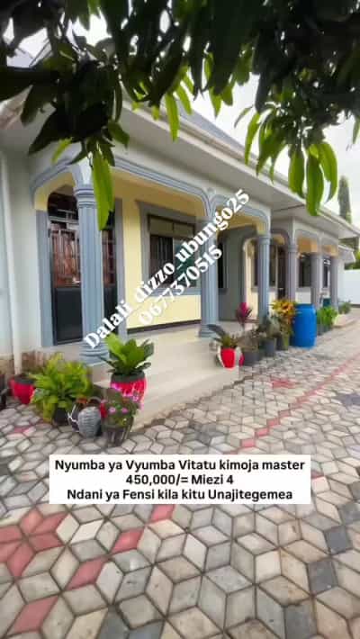 Nyumba ya vyumba vitatu inapangishwa Goba Kwa Robert, Dar Es Salaam