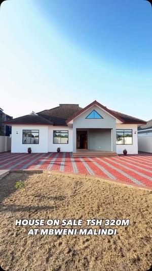Nyumba ya vyumba vitatu inauzwa Mbweni Malindi, Dar Es Salaam (800 sqm) Nyumba ya vyumba vitatu inauzwa Mbweni Malindi, Dar Es Salaam (800 sqm)