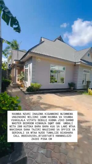 Nyumba ya vyumba vitatu inauzwa Mjimwema Ungindoni, Dar Es Salaam (600 sqm)