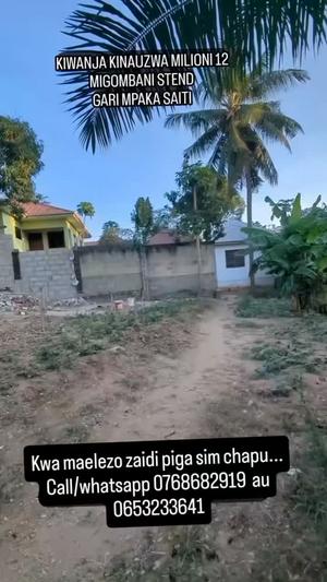 Residential Plot for Sale in Tabata Migombani Kisukulu, Dar Es Salaam