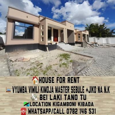 2 Bedrooms House for Rent in Kibada, Kigamboni, Dar Es Salaam