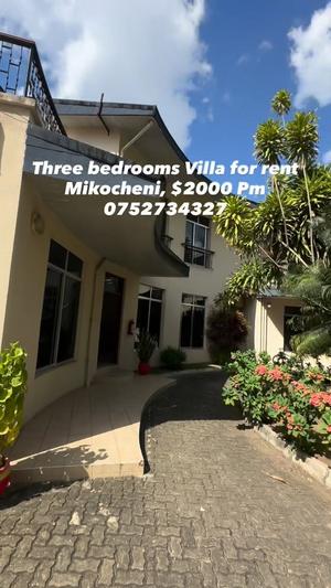 Villa (Furnished) ya vyumba vitatu inapangishwa Mikocheni, Dar Es Salaam Villa (Furnished) ya vyumba vitatu inapangishwa Mikocheni, Dar Es Salaam