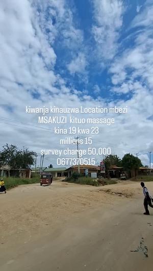 Kiwanja kinauzwa Mbezi Msakuzi, Dar Es Salaam (437 sqm)