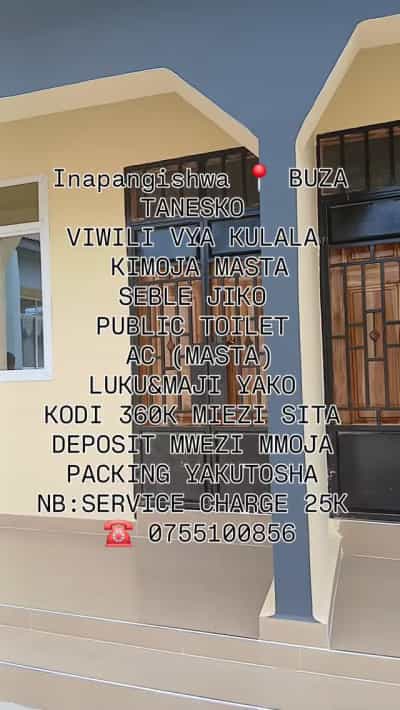 2 Bedrooms House for Rent in Buza Tanesco, Dar Es Salaam