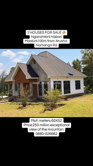 Nyumba ya vyumba viwili inauzwa Ngaramtoni, Arusha (3120 sqm) Nyumba ya vyumba viwili inauzwa Ngaramtoni, Arusha (3120 sqm)