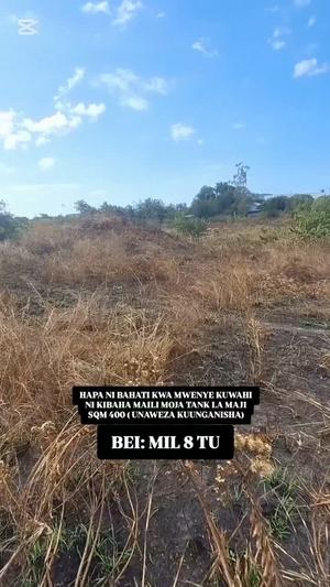 Kiwanja kinauzwa Kibaha Maili Moja, Pwani sqm 400 Kiwanja kinauzwa Kibaha Maili Moja, Pwani sqm 400