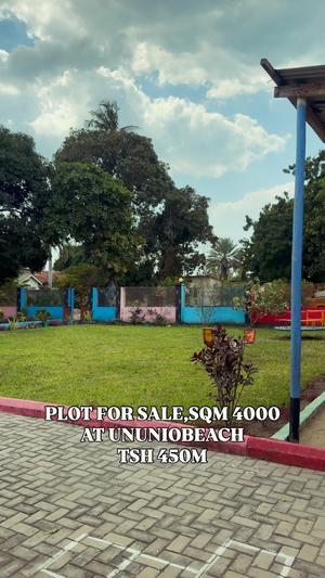 Plot for sale in Ununio Beach, Dar Es Salaam sqm 4000 Plot for sale in Ununio Beach, Dar Es Salaam sqm 4000