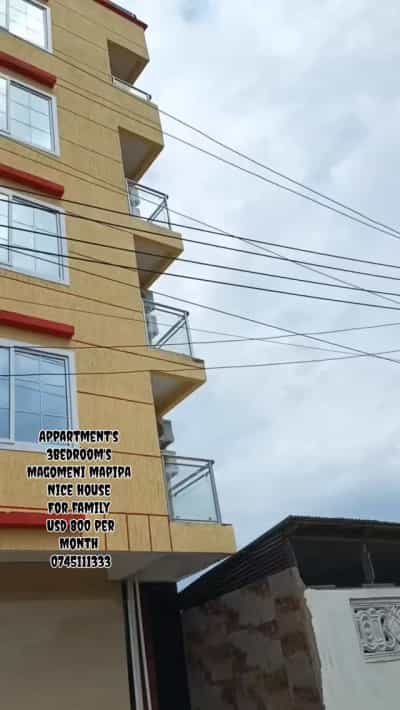 Apartment ya vyumba vitatu inapangishwa Magomeni mapipa, Dar Es Salaam