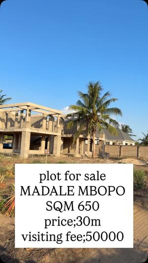 Residential Plot for Sale in Madale Mpopo, Dar Es Salaam (650 sqm) Residential Plot for Sale in Madale Mpopo, Dar Es Salaam (650 sqm)