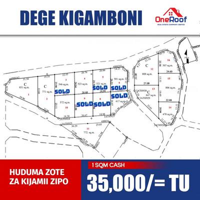 Kiwanja kinauzwa Dege Kigamboni, Dar Es Salaam
